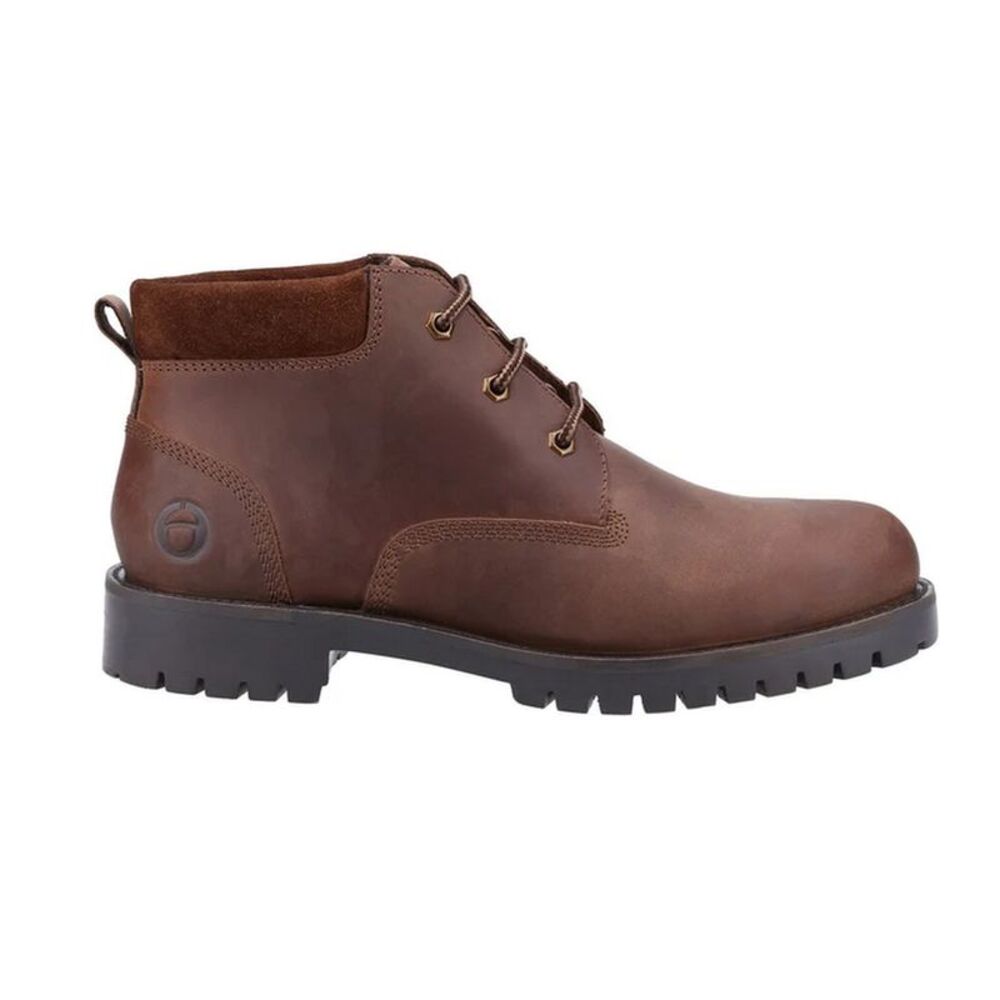 Cotswold Mens Banbury Leather Ankle Boots / Brown